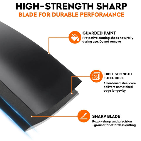 Close-up of high-strength sharp blade for High Lift 46 Inch Mower Blades 2 Pack For Cub Cadet ZT1 46 Xt1 Lt Xt2 Lx 46 EFI FAB LTX Series