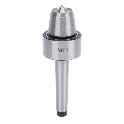 Pro Grade MT1 Wood Lathe Live Center Stainless Steel Long Spindle for CNC Turning Heavy Duty Tailstock Tool With Quiet Bearings