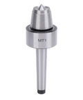 Super Tough MT1 Live Center For Wood And Metalworking Lathes with precision steel tip and smooth bearings for stability.