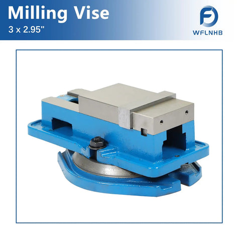 Built Tough Precision Mill Vise Featuring Rock Solid 360 Degree Swiveling Base Knockout Grip Heavy Duty Steel Bench Clamp, 3x2.95 inches.