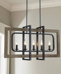 Farmhouse Chandelier Light Fixture With Five Lights In Antique Bronze Oaky Painted Finish Dope Rustic Metal Kitchen Island