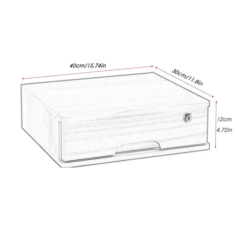 Wooden Filing Cabinet For Desk With Lockable Drawers Home Office Storage Solution For Documents And Supplies Secure Privacy Sleek And Practical For Any Space with dimensions