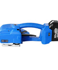 Top Shelf Portable Electric Strapping Machine For Smooth PP And PET Banding Operations With Dual Rechargeable Batteries and Clear Digital Screen.