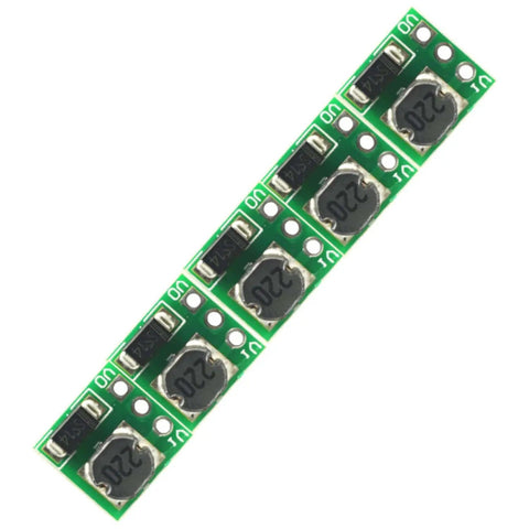 Five Pack 0.9-5V To 5V DC-DC Step Up Boost Converter Module Kit With 480mA Output, green circuit board layout