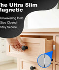 Hand opening cabinet with Ultra Thin Magnetic Door Catch With Heavy Duty Adhesive For No Drill Cabinet Magnets Stainless Steel