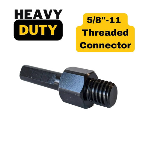 Angle Grinder To Drill Adapter Five Eighths Inch Eleven To One Half Inch Converts Diamond Core Bits Grinding Cups And Polishing Pads To Standard One Half Inch Drills With Heavy Duty Triangle Shank.