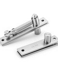 Heavy Duty Pivot Hinge For Hidden Doors And Secret Rooms Invisible 360 Degree Rotating Door Hinge in brushed nickel finish