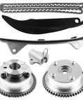 All In One Engine Timing Chain Kit With Intake And Exhaust VVT Gear Sprocket For Hyundai Elantra 1.8L components displayed