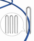 Ground stakes for Portable Disc Golf Basket Target With 12 Chains, Sturdy Steel Base, Indoor Outdoor Practice Catcher, Blue.