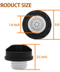 Locking Gas Cap For Toyota And Honda Cars And SUVs Secure Tamper Resistant Fuel Cap Locks Tight For 4Runner Tacoma Tundra RAV4 CRV Accord Civic Altima Maxima And More Fits Acura Infiniti Mazda Nissan Buick Cadillac GMC with visible dimensions of 3.0 x 2.5 inches.