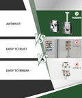 Comparison of Heavy Duty Stainless Steel 6 Inch T Style RV Door Holder benefits versus other rust-prone door holders.