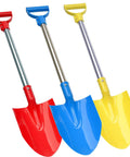 Heavy Duty Beach Shovel Three Piece Set With Thickened Metal Blade 29 Inch Portable Sand Shovel Stainless Foam Handle Non Slip Grip
