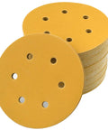 6 Inch Hook and Loop Sanding Discs 320 Grit, 6-Hole, Random Orbital Sandpaper Pack of 100 for Automotive and Woodworking