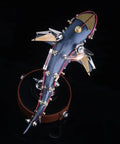 Top view of Steampunk Mutant Shark Metal Model Kit With 217 Pieces 3D DIY Puzzle Built in Brass Copper Alloy