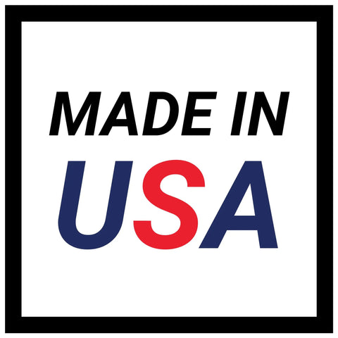 Text 'Made in USA' in bold letters indicating product origin.