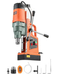 Powerful 1550W Magnetic Drill Press with 0-550 RPM variable speed and 2 inch core drilling capacity, portable heavy duty metal hole cutter