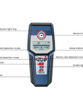 Heavy Duty Stud Finder Wall Scanner With Snappy Metal And AC Wire Detection Drywall Pipe Locator Digital Scanner control panel with features.