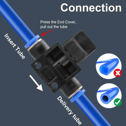 Plug And Go Inline Air Flow Control Valve Fits 10mm Tubing Straight Coupling Push To Connect Fitting Two Pack Zero Fuss Setup Smooth Airflow For Shop Gear And Diy Pneumatic Builds