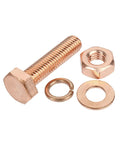 Heavy Duty External Hex Head Bolts And Nuts Kit With Flat And Spring Washers Stainless Steel 304 Indoor Outdoor Use Built To Last Easy Install And Smooth Threading 2pc, bolt and washer set