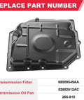 42RLE Transmission Oil Pan Kit With Filter And Gasket Fits Wide Range Of SUVs And Trucks Replaces 68059549AA And 52852912AC