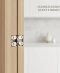 Stainless Steel Invisible Cross Hinge with Concealed Pivot for Hidden Doors and Cabinets, flush mount hardware in tight space