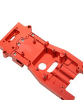 Red CNC metal frame, WPL D12 RC Car Chassis Frame CNC Machined Metal Upgrade Part for 1/10 drifting beam frame DIY build.