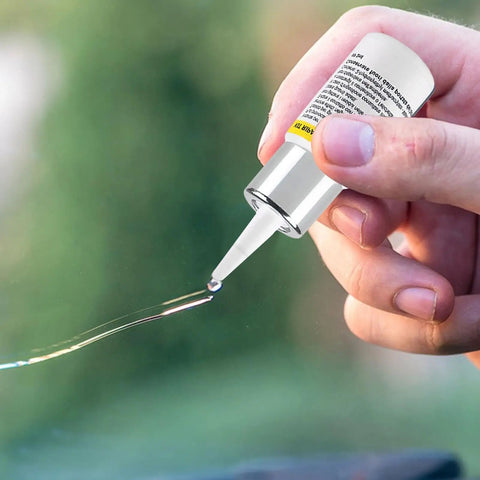 Applying No Sweat Quick Fix Windshield Repair Kit With Nano Resin For Small Chips Bullseyes Stars And Cracks Easy To Use Windshield Repair Fluid.