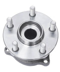 Front view of the Rear Wheel Bearing And Hub Assembly Compatible With Subaru Forester Impreza Legacy Outback WRX BRZ Scion FRS Toyota 86 5 Lugs With ABS OEM Replacement Built To Last And Easy Install Direct Fit, showing 5 lugs.