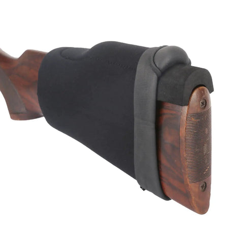 Neoprene Comb Raising Sleeve Slip-On Cheek Rest Kit with Three EVA Foam Inserts on wooden rifle stock
