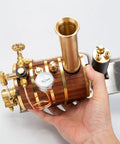 Hand holding 200ML Copper Steam Boiler Generator With Thermal Insulation Automatic Gas Regulator Pressure Gauge