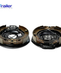 Beef Up Your Trailer With This 7K Brake And Drum Kit Self Adjusting 12x2 Electric Brakes for Dexter Axles displayed side by side.