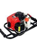 63cc Post Hole Digger Powerhead Workhorse With 3 Auger Bits Set 4 Inch 6 Inch 8 Inch Red Black Gas Powered Post Digger product engine