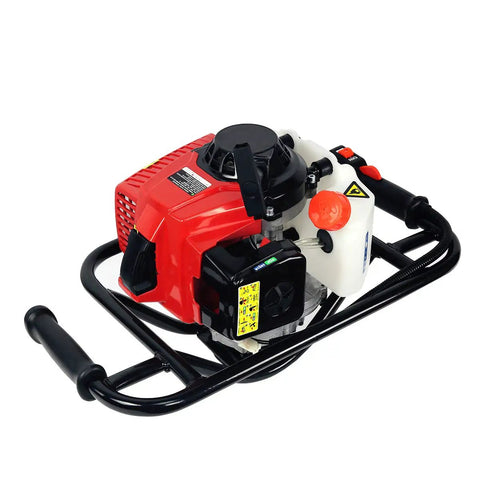Gas Powered 2.5HP Post Hole Digger With 63cc Engine 2 Stroke Auger Digging Drill 3/4 Inch Shaft Recoil Start top view