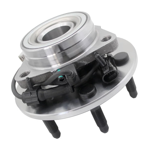 Front Wheel Bearing And Hub Assembly 515036 Direct Fit Fits Cadillac Escalade Silverado Avalanche 1500 Express Tahoe Suburban GMC Savana Yukon Sierra With ABS Two Pack, front view