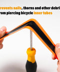 Road Bike Tire Liner Self Adhesive Inner Tube Protector for 700c and 28 inch tires, showing flexible puncture resistant material.