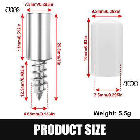 Dimensional diagram of Built Tough Shelf Bracket Set With Rubber Sleeve Laminate Mounting Hardware showing sizes and weight