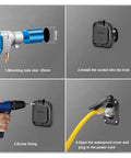 Installation guide for Heavy Duty 15A 125V Nema 5-15R RV Socket Waterproof Outdoor Electrical Outlet with 45mm mounting hole.