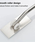 Go-To Metal Spring Closer Aluminum Alloy Rebound Door Stopper for White Doors showing smooth roller design