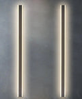 JGSYD Smart Sensor Control Wall Light with Motion Sensor Led Wall Lamp Acrylic Wall Mounted Long Strip Wall Sconce Minimalist Soft Light for Courtyard Hallway,White Light-100Cm, shown mounted on a wall.