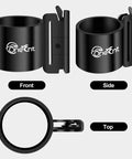 Five Pack E Track Tool Holders For Enclosed Trailers Heavy Duty Tool Hangers for organizing tools, front and side view.