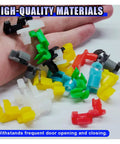 80 Piece Car Door Lock Rod Clip Set Universal Left And Right Door Handle Rod End Clips Replacement For Cars Trucks SUVs Multicolor Push Clips Hood Latch Retainers in hand
