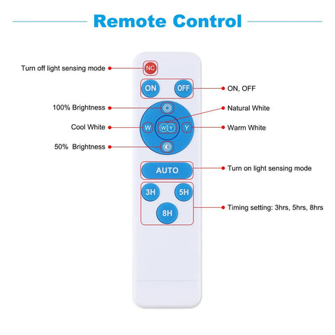 Remote control for Solar Pendant Lights Outdoor Indoor 3 Color Dimmable With Remote Control, IP65 Waterproof