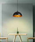 Dope Two Pack Metal Dome Pendant Lights With 15 Foot Plug In Cord And On Off Switch For E26 Bulbs Black Barn Farmhouse Style