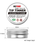 Top view of Soldering Tip Tinner Cleaner And Refresher Flux For Lead Free Soldering, 26g, tin dimensions 42mm x 17.5mm