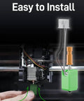 Close-up of easy installation of Upgraded S1 S1C Hotend Kit with 0.2 0.4 0.6 0.8mm hardened nozzles for FDM 3D printers.