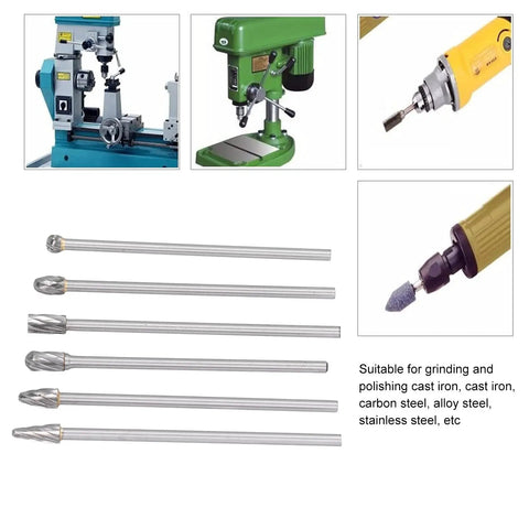Badass Tungsten Carbide Cylinder Head Porting Kit With Die Grinder Rotary Burr Bits for grinding and polishing metal.