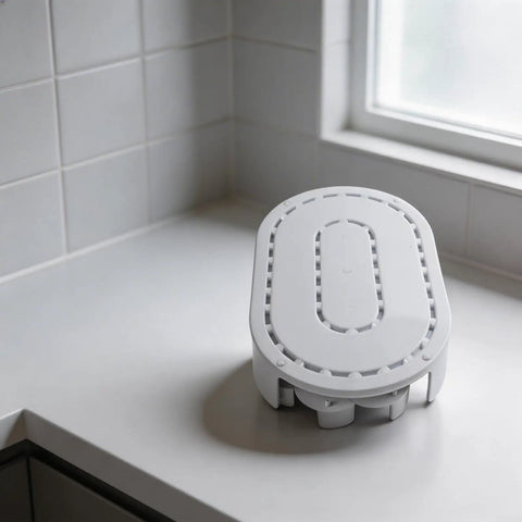 White Rotating Condiment And Spice Organizer Turntable For Kitchen And Refrigerator PET Construction With Removable Tray