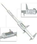 Micpointik Digital Caliper 6 Inch, 4-Way Measurement Tool with LCD display and measuring jaws for precise measurements.