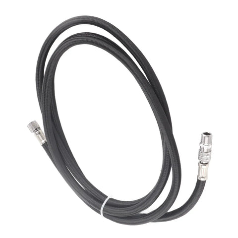 Universal One Eighth Inch Airbrush Hose 1.8 Meter Nylon Air Compressor Extension Cord for spray painting with rock solid fittings.