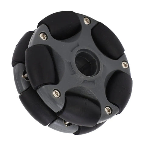 58mm Directional Robot Wheel with Double Row Tire for Precise Mobility 360 Degree Rotating Wheel for Robot Kits and Motors